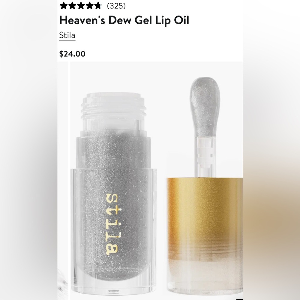 Stila Moondust Lip Oil with Silver Shimmer